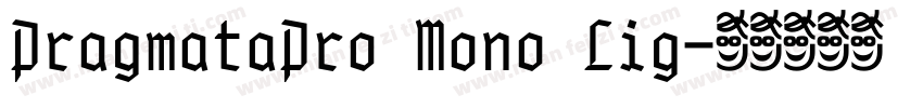 PragmataPro Mono Lig字体转换